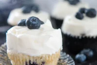 Blueberry Cloud Cupcakes