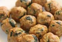 Savory Turkey Spinach Meatballs