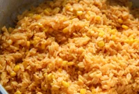 Golden Rice and Sweet Corn Pilaf
