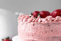 Strawberry Cloud Cake