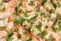Golden Garlic Shrimp Bake