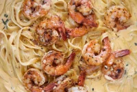 Luscious Pumpkin Shrimp Alfredo