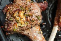 Aromatic Air Fryer Rosemary Garlic Lamb Chops