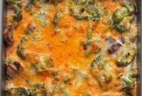 Low Carb Broccoli Mushroom Gratin