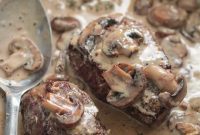 Decadent Garlic Cream Filet Mignon