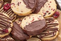 Citrus and Crimson Chocolate Shortbread