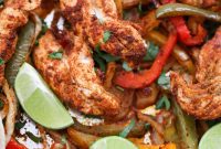 Sheet Pan Chicken Tender Fajitas