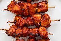 Crispy Air Fryer Chicken Skewers