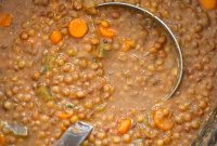 Cozy Slow Cooker Lentil Soup
