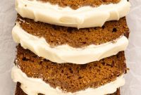 Spiced Pumpkin Bread with Tangy Cream Cheese Frosting