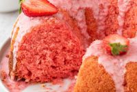 Luscious Strawberry Bundt