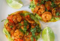 Zesty Crispy Shrimp Tostadas