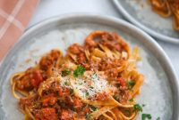 Slow-Simmered Bolognese with Fettuccine