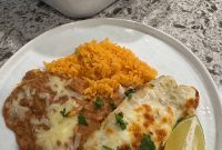 Creamy Green Chile Chicken Enchiladas