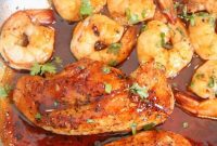 Jack Daniels Sweet and Savory Chicken and Shrimp