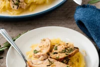 Savory Garlic Chicken with Spaghetti Squash