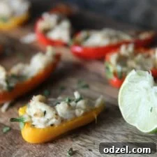 Baked Crab Stuffed Bell Peppers 8 Crab Stuffed Peppers appetizer