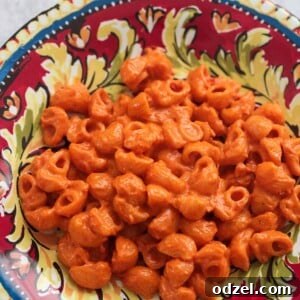 carbone spicy rigatoni on a plate