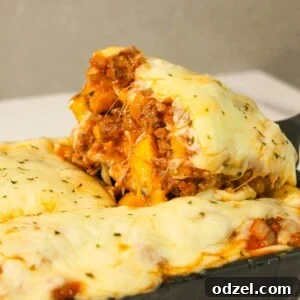 Pastelon in a black baking dish.