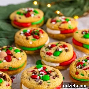 Christmas cookies up close.