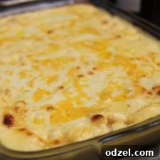 Delicious 5 Cheese Mac & Cheese ready to be served