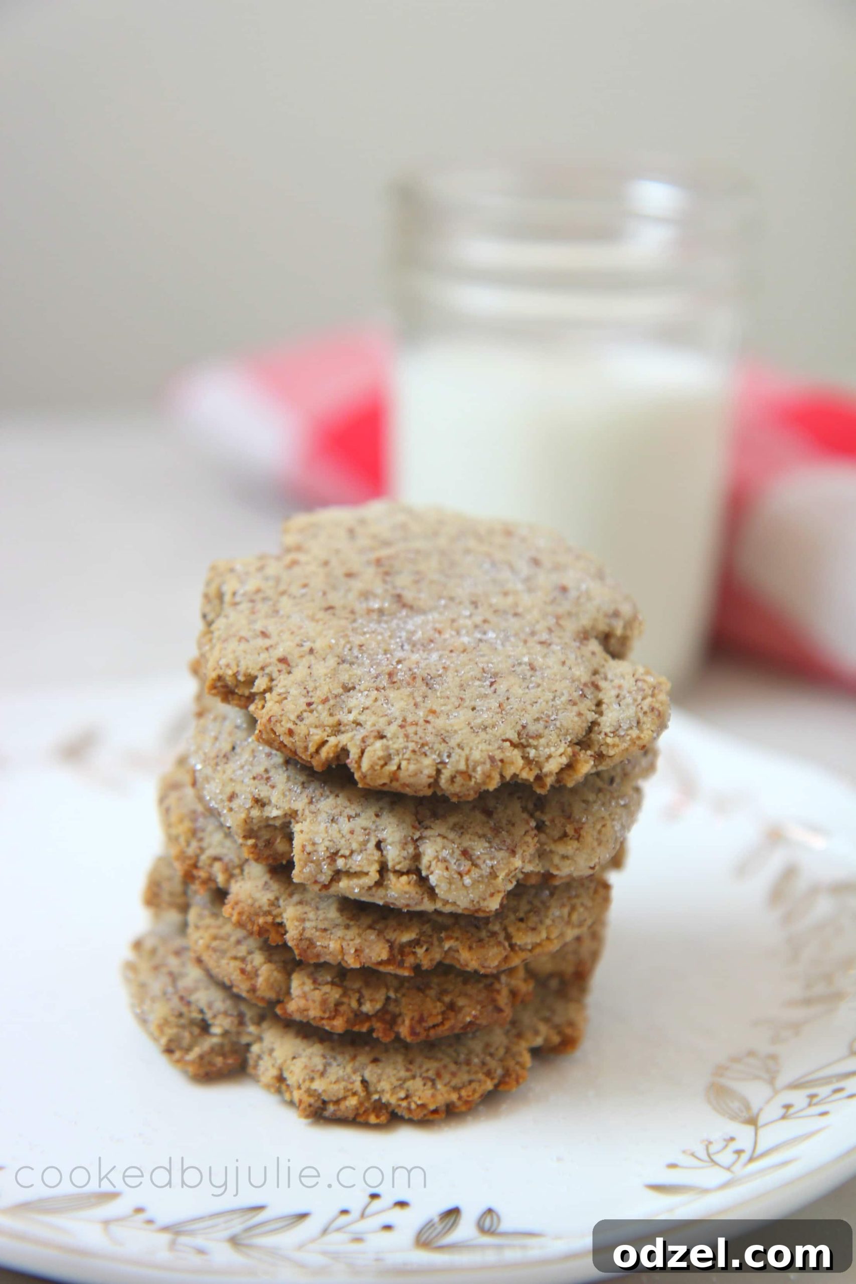 Delicious keto sugar cookies arranged beautifully on a plate