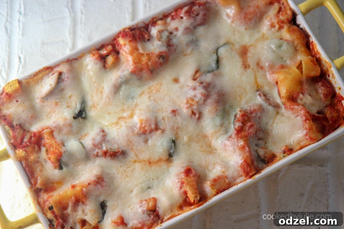 Garden Fresh Lasagna 4 Cheesy and comforting vegetable lasagna, baked to perfection