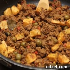 Cuban Picadillo con Papas
