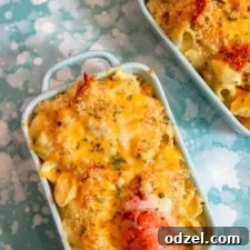 Creamy lobster mac and cheese
