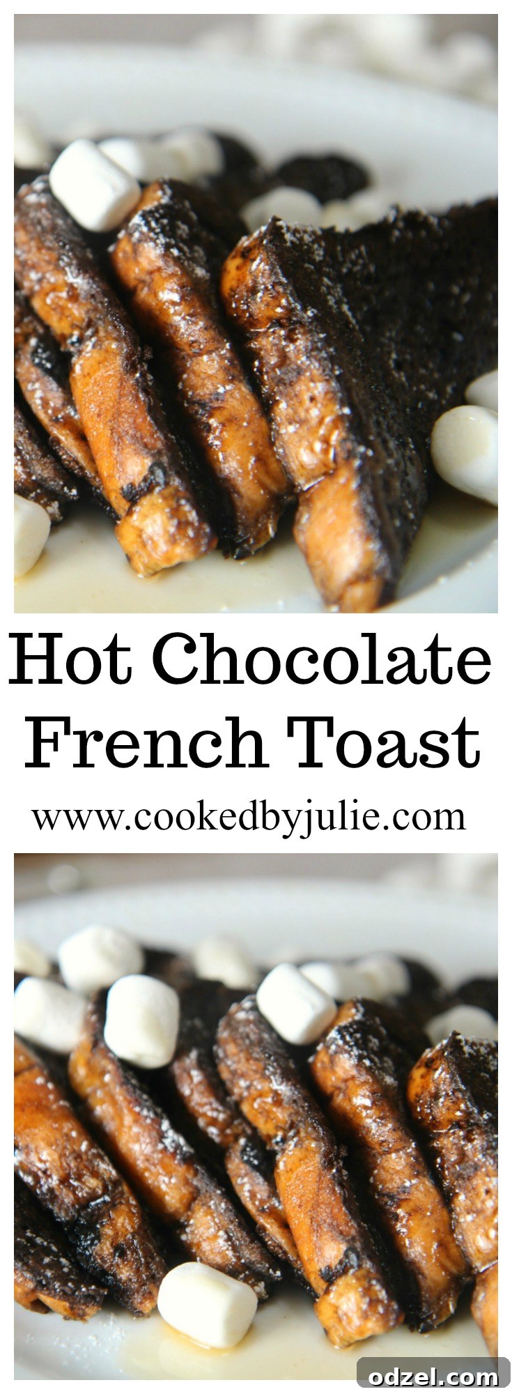 Learn how to make Hot Chocolate French Toast at cookedbyjulie.com for an easy and delicious breakfast.