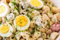 Cobb Pasta Salad with Bacon, Avocado and Blue Cheese